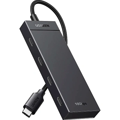 USB-хаб Ugreen CM806 USB 3.2 Type-C to 4хType-C 3.2 Black (35584)
