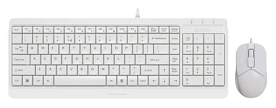 Клавиатура+мышь A4tech Fstyler F1512S-White Fstyler USB (F1512S-White Fstyler)