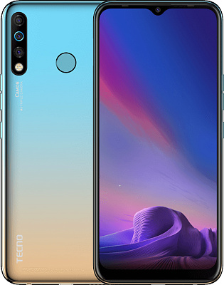 Смартфон Tecno Camon 12, 4/64GB, Sky Cyan (CC7 SKY CYAN 4/64GB)