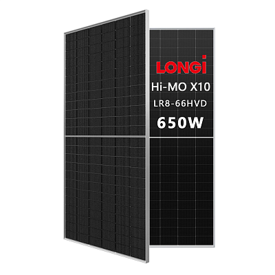 Высокоэффективная двухсторонняя солнечная панель (Hi-Mo X10  LR8-66HVD-650M (двухсторонние))