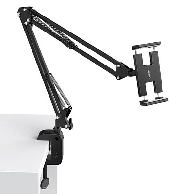 Держатель для телефона/планшете UGREEN LP142 Universal Holder with Folding Long Arm (Black), 50394 (50394)