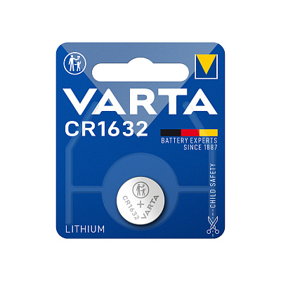 Батарейка VARTA Lithium CR1632 3V 1 шт. в блистере (CR1632)