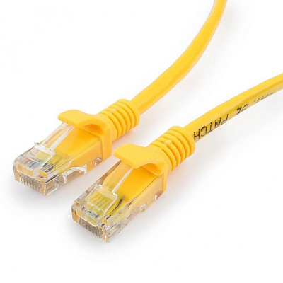 Патч-корд UTP Cablexpert PP12-20M/Y кат.5e, 20м, литой, многожильный (жёлтый) (PP12-20M/Y)