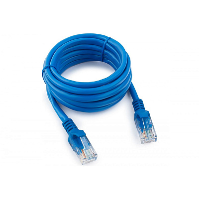Патч-корд UTP Cablexpert, кат. 5e, 2м, синий (PP10-2M/B)
