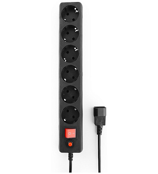 Сетевой фильтр Гарнизон, 0.5м, 6 розеток, black (EHB-0) Сетевой фильтр Гарнизон, 0.5м, 6 розеток, black (EHB-0)