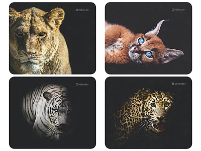 Коврик для мышки Defender Wild Animals 220x180x2 мм (50803)