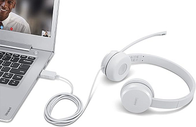 Наушники Lenovo 110 Stereo USB Headphones (GXD1E71385)