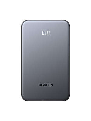 Мобильный аккумулятор UGREEN Power Bank, 10000mAh, 20W, серый, PB526 (75161B)