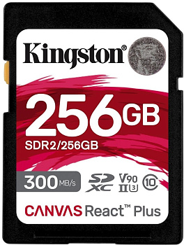  Карта памяти Kingston Canvas React Plus, 256GB (SDR2/256GB)