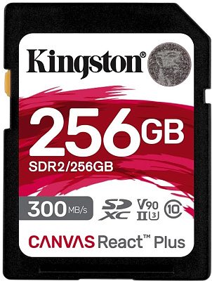  Карта памяти Kingston Canvas React Plus, 256GB (SDR2/256GB)