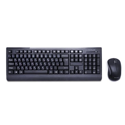 Клавиатура Delux DLD-6091OGB, Black + мышь (DLD-6091OGB)