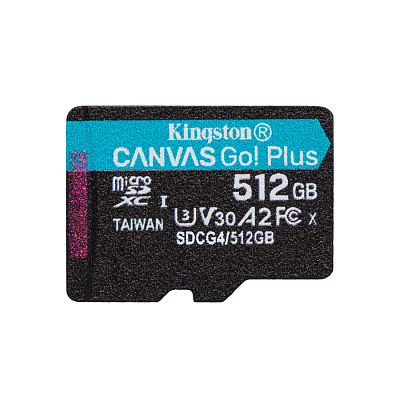 Карта памяти MemoryCard microSDXC 512GB, Kingston, Class 10 (SDCG4/512GBSP)