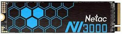 Твердотельный накопитель SSD 1Tb, M.2 2280, Netac NV3000, NVMe, PCIe 3x4, 3100R/2100W, heat sink (NT01NV3000-1T0-E4X)
