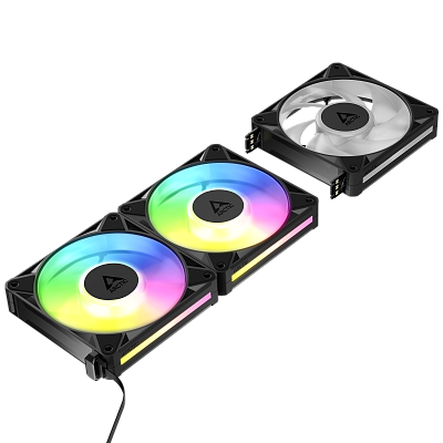 Вентилятор для корпуса ARCTIC BioniX P12 A-RGB 3-Pack, Black (ACFAN00337A)