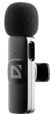 Микрофон петличный Defender Talky-137 wrls черный (64137)
