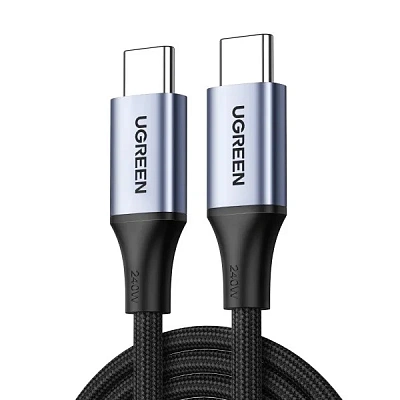 Кабель USB C - USB C, 480Mbps, 5A, QC4.0/PD3.1, 240W, 1m, US535 (15311)