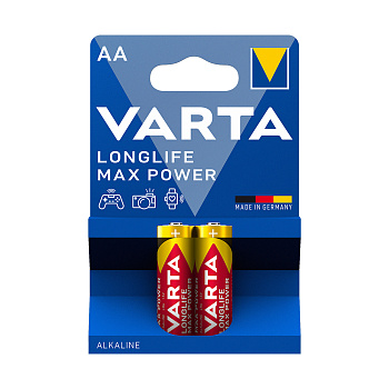 Батарейка VARTA Longlife Power Max Mignon 1.5V - LR6/AA 2 шт в блистере (LR6/АА Longlife Power Max 2)