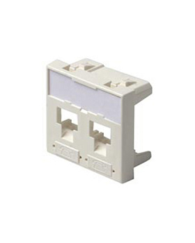 3M FQ100079778 Лицевая панель под модуль Volition®, 2-порта, 45 х 45, белая (FQ100079778)