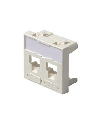 3M FQ100079778 Лицевая панель под модуль Volition®, 2-порта, 45 х 45, белая (FQ100079778)