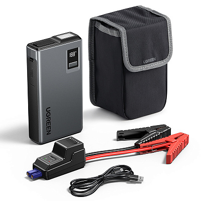 Мобильный аккумулятор Power Bank UGREEN, Jump Starter, 12000mAh, 1C1A, ES702 (35977) 