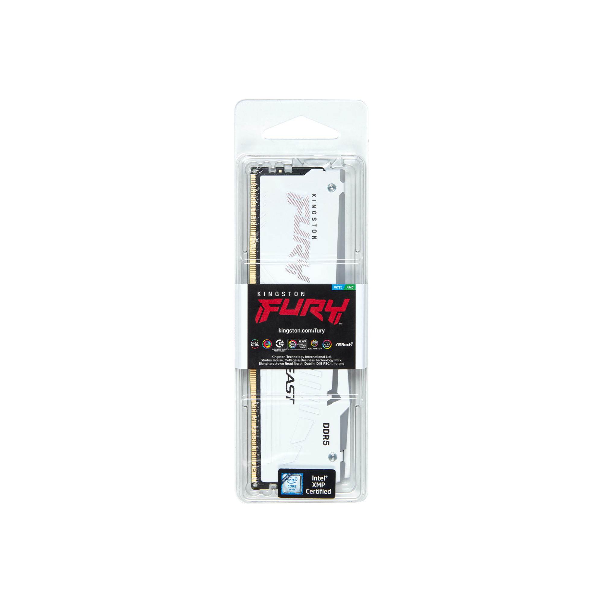 Оперативная память Kingston Fury Beast AMD RGB White 16 ГБ (KF556C36BWEA-16)