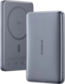 Портативный внешний аккумулятор Baseus PicoGo AM41 Ultra-Slim, 10000mAh 27W - Grey (E0027200)