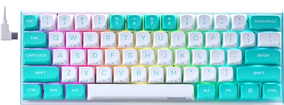 Клавиатура Redragon Fidd turquoise/white (72187)
