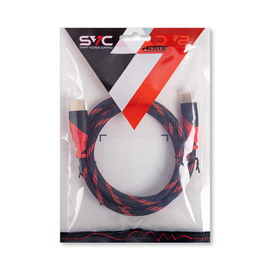 Интерфейсный кабель HDMI-HDMI SVC HR0150RD-P, 30В, Красный, Пол. пакет, 1.5 м (HR0150RD-P)