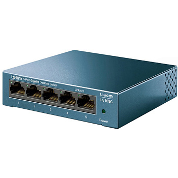 Коммутатор GbE  5-портовый Tp-Link TL-LS105G LiteWave  (LS105G(UN)) Коммутатор GbE  5-портовый Tp-Link TL-LS105G LiteWave  (LS105G(UN))