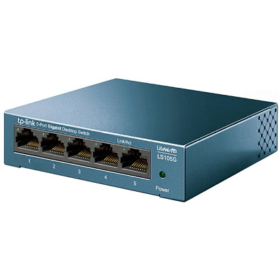 Коммутатор GbE  5-портовый Tp-Link TL-LS105G LiteWave  (LS105G(UN))