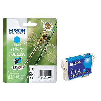 Картридж Epson T08224А, cyan, 900 pages (C13T11224A10)