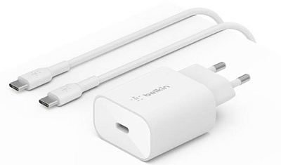 Сетевое зарядное устройство Belkin 25Вт USB-С (WCA004vf1MWH-B6)