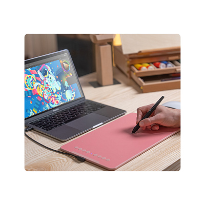 Графический планшет XP-Pen Deco 01 (V3) pink (Deco 01 (V3) pink)