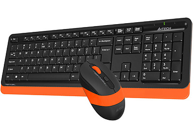 Клавиатура+мышь беспроводная A4tech Fstyler (FG1010-ORANGE Fstyler)