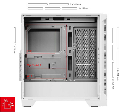 Компьютерный корпус MSI MAG FORGE 320R AIRFLOW (MAG FORGE 320R AIRFLOW WHITE)