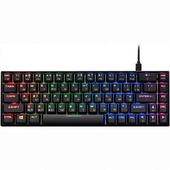 Клавиатура 2E Gaming KG380 RGB (2E-KG380UBK-BR BROWN SWITCH)