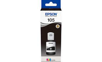 Контейнер с черными пигментными чернилами Epson C13T00Q140 105 EcoTank BK Ink Bottle (C13T00Q140)