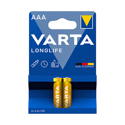 Батарейка VARTA Longlife Micro 1.5V - LR03/ AAA (2 шт) (LR03 AAA Longlife Micro)