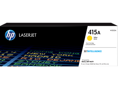 Оригинальный лазерный картридж HP W2032A LaserJet 415A, желтый, 2100 стр. (W2032A)