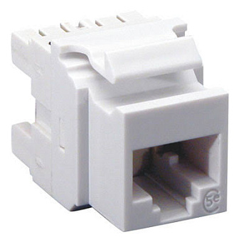 Keystone-модуль MOLEX DG+ Cat.5e, 568A/B, белый (KSJ-00032-02)