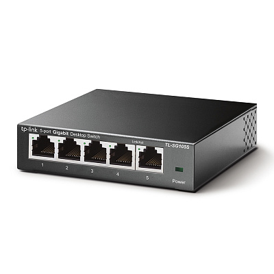 Коммутатор GbE  5-портовый Tp-Link TL-SG105S  (TL-SG105S(UN))