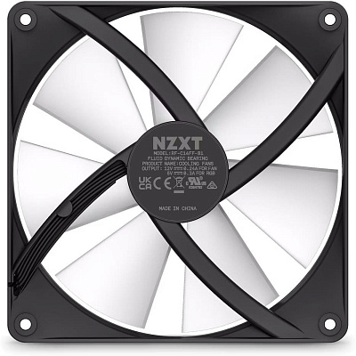 Кулер для компьютерного корпуса NZXT F140 RGB Core Black (RF-C14SF-B1)