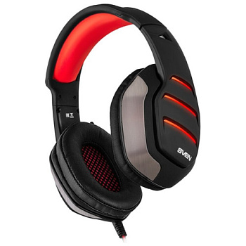 SVEN AP-U997MV Игровые стереонаушники с микрофоном черный-красн (USB, LED, 7.1) (SV-017507)
