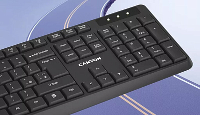 Клавиатура Canyon KB-W01 - Black (CNE-CKEYW01-RU)
