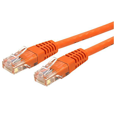 Патч-корд FTP Cablexpert PP22-2M/O кат. 5e, 2м, литой, многожильный (оранжевый) (PP22-2M/O)