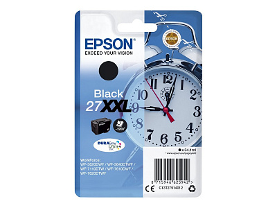 Картридж с черными чернилами Epson DURABrite Ultra экстраповышенной XXL емкости (2200 стр.), C13T27914022 (C13T27914022)