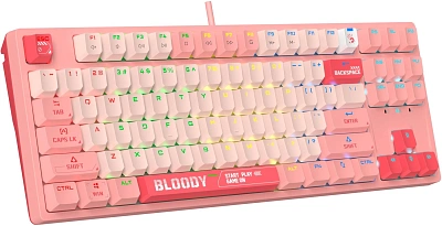 Клавиатура A4Tech Bloody S87, BLMS Red Plus Switch, Pink, USB (S87 PIINK)