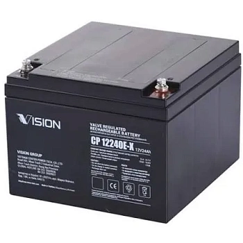 Аккумулятор для ИБП Vision c емкостью 12В 24Ач (CP12240E-X 12V24AH)