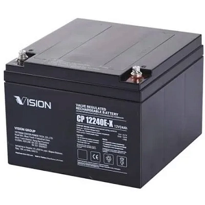 Аккумулятор для ИБП Vision c емкостью 12В 24Ач (CP12240E-X 12V24AH)