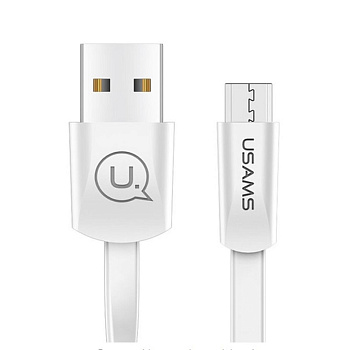 Кабель Micro USB Usams SJ-201, 1.2m, White (SJ201MIC02)